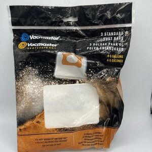 Vacmaster 4 - 5 Gallons Dry Vacuum Dust Bags (3 Pack) for Vacmaster & Shop Vac